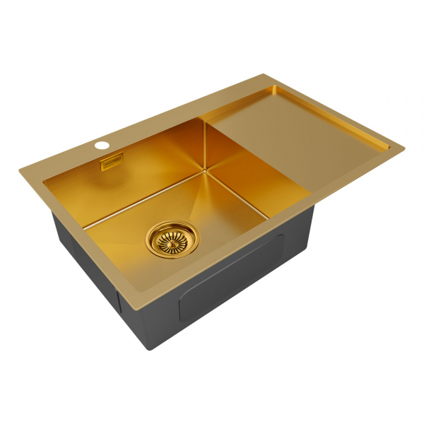 Кухонная мойка Paulmark Atlan 78 L PM217851-BGL Брашированное золото