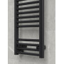 Электрический полотенцесушитель RIFAR "D-LINE" 1200х450 250 Вт чёрный янтарь матовый
