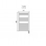 Электрический полотенцесушитель IRSAP ARES ELECTRIC-HEATER H 818-580 белый