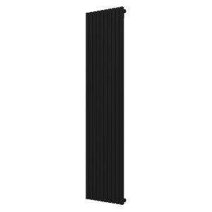 Стальной трубчатый радиатор отопления КЗТО QUADRUM 30 V 1 1750-10 RT RAL 1T103S9005 чёрный матовый муар