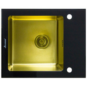 Кухонная мойка Seaman Eco Glass SMG-610B-Gold.B Золотая