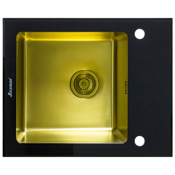 Кухонная мойка Seaman Eco Glass SMG-610B-Gold.B Золотая