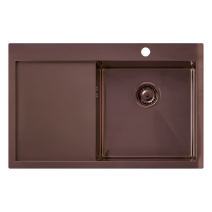 Мойка Seaman Eco Marino SMV-780L-AM (Amethyst, PVD, satin), стандартная комплектация - Аметист, крыло слева Мойка Seaman Eco Marino SMV-780L-AM (Amethyst, PVD, satin), стандартная комплектация - Аметист, крыло слева