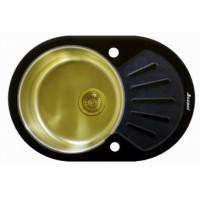 Кухонная мойка Seaman Eco Glass SMG-730B-Gold.B Золотая Кухонная мойка Seaman Eco Glass SMG-730B-Gold.B Золотая