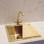 Мойка Seaman Eco Marino SMB-5151S-LG (Light Gold, PVD, satin), стандартная комплектация - Светлое золото сатин