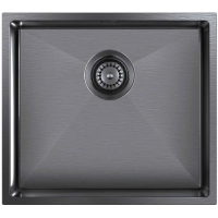 Мойка Seaman Eco Marino SME-440-GL (Gun Light, PVD, satin), стандартная комплектация - Светлая оружейная сталь