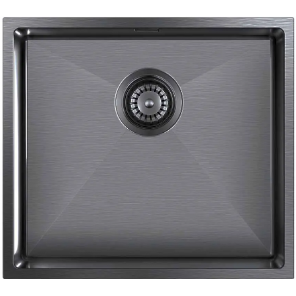 Мойка Seaman Eco Marino SME-440-GL (Gun Light, PVD, satin), стандартная комплектация - Светлая оружейная сталь