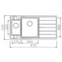 Мойка Seaman Eco Roma SMR-9750B2, 0 без отверстий, стандартная комплектация
