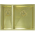 Мойка Seaman Eco Marino SME-575DL-LG (Light Gold, PVD, satin), стандартная комплектация - Светлое золото сатин, доп. чаша слева