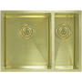 Мойка Seaman Eco Marino SME-575DR-LG (Light Gold, PVD, satin), стандартная комплектация - Светлое золото сатин, доп. чаша справа