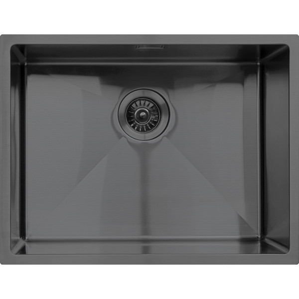 Мойка Seaman Eco Marino SME-580-GL (Gun Light, PVD, satin), стандартная комплектация - Светлая оружейная сталь