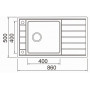 Кухонная мойка Seaman Eco Roma SMR-8650A.B Нержавеющая сталь