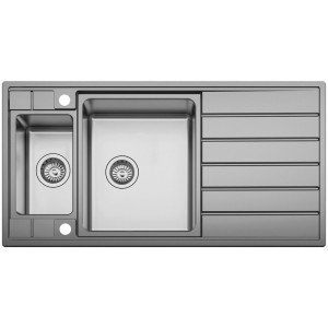 Мойка Seaman Eco Roma SMR-9750B2, 2 отверстия (Ø35мм), комплектация с вентиль-автоматом