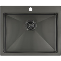 Мойка Seaman Eco Marino SMV-600-GL (Gun Light, PVD, satin), стандартная комплектация - Светлая оружейная сталь