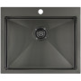 Мойка Seaman Eco Marino SMV-600-GL (Gun Light, PVD, satin), стандартная комплектация - Светлая оружейная сталь