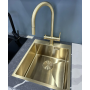 Мойка Seaman Eco Marino SME-440-LG (Light Gold, PVD, satin), стандартная комплектация - Светлое золото сатин