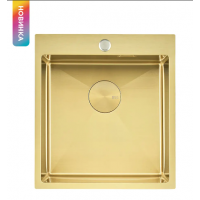 Мойка Seaman Eco Marino SME-440-LG (Light Gold, PVD, satin), стандартная комплектация - Светлое золото сатин