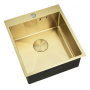 Мойка Seaman Eco Marino SME-440-LG (Light Gold, PVD, satin), стандартная комплектация - Светлое золото сатин
