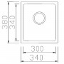 Мойка Seaman Eco Roma U SMR-3438A, стандартная комплектация