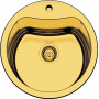 Мойка Seaman Eco Roma SMR-510A-GS (Gold Satin, PVD, micro-satin, *7), 1 отверстие (Ø35), стандартная комплектация - Золото сатин