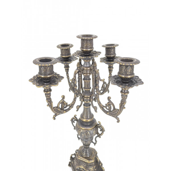 Подсвечник, Д21хШ21хВ40 см Stilars Antique bronze 82.102