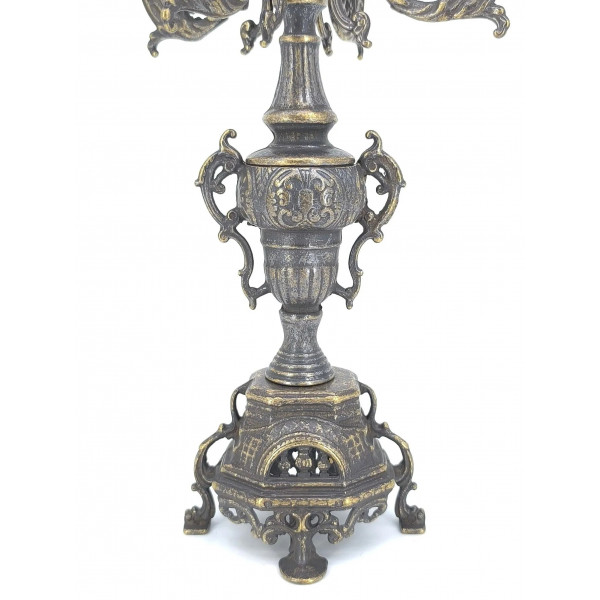Подсвечник, Д21хШ21хВ40 см Stilars Antique bronze 82.102