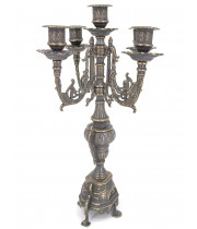 Подсвечник, Д21хШ21хВ40 см  Stilars Antique bronze  82.102