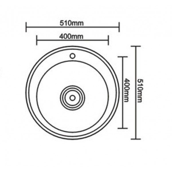 Мойка Seaman Eco Wien SWT-510-GL (Gun Light, PVD, polish, *10), стандартная комплектация - Светлая оружейная сталь полированная