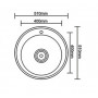 Мойка Seaman Eco Wien SWT-510-GL (Gun Light, PVD, polish, *10), стандартная комплектация - Светлая оружейная сталь полированная