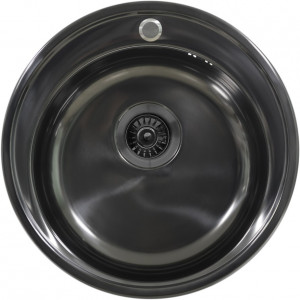 Мойка Seaman Eco Wien SWT-510-GL (Gun Light, PVD, polish, *10), стандартная комплектация - Светлая оружейная сталь полированная