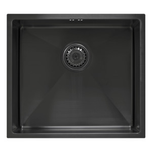 Мойка Seaman Eco Marino SME-490-DG (Dark Gun, PVD, satin), стандартная комплектация - Тёмная оружейная сталь
