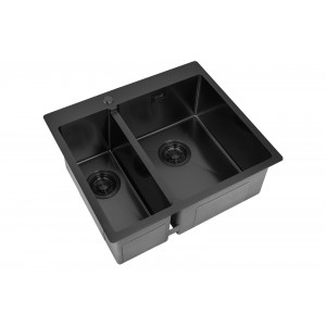 Мойка кухонная Zorg Light ZL R 590-2-510-R GRAFIT R, графит