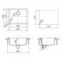 Кухонная мойка Schock Quadro 60 Cristalite/саббиа