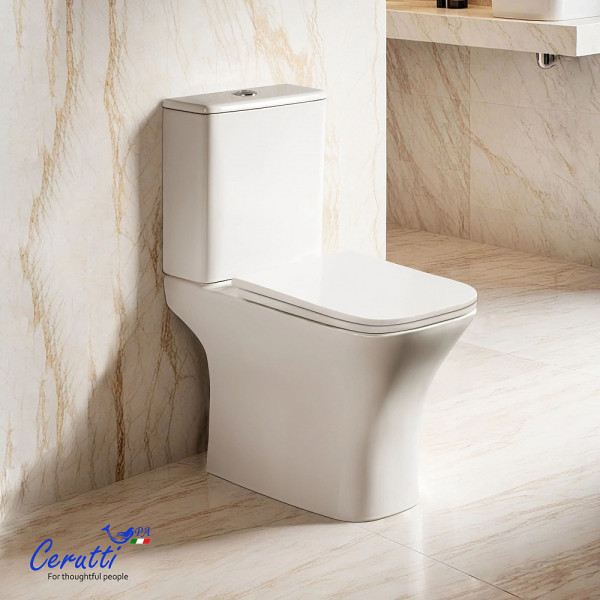 Унитаз напольный Ceruttispa VETTORE CT7192 безободковый (650x340x770)
