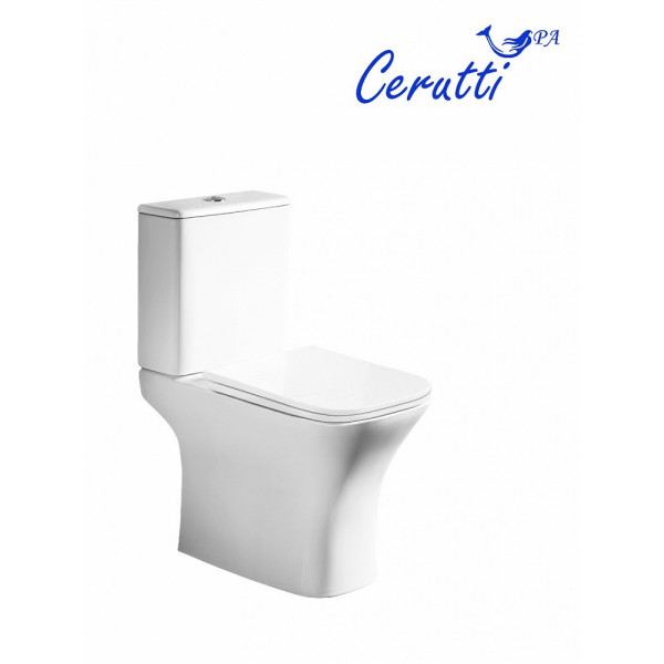 Унитаз напольный Ceruttispa VETTORE Tornado CT11134 безободковый (650х340х790)