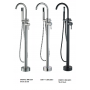 Смеситель BRAIES Matt Black для отдельностоящей ванны BOCH MANN BM8921