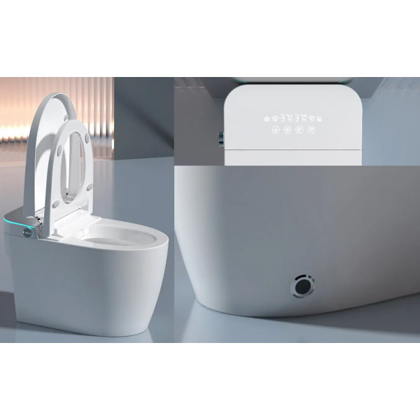 Унитаз напольный Ceruttispa CHIARA Smart CT11167 с дистанционным управлением (680x400x470)