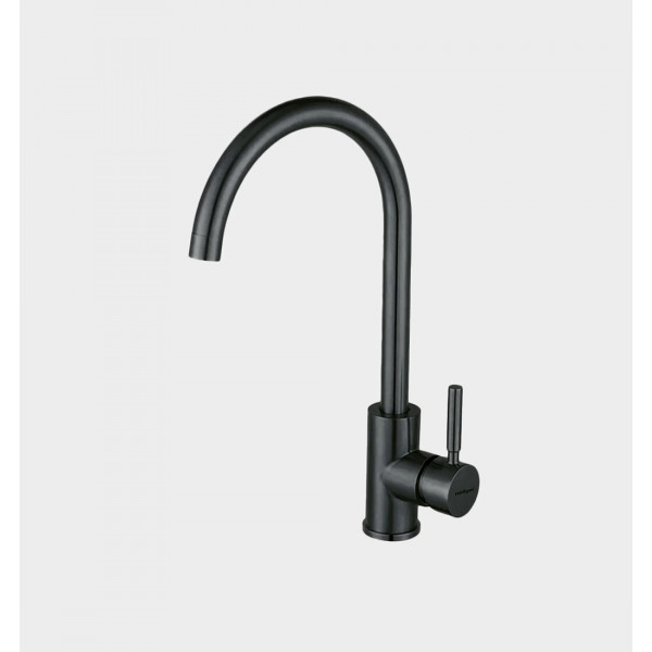 Смеситель для кухонной мойки Hoffger 385 Black черный
