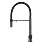Смеситель для кухонной мойки Hoffger Liza HFG-Liza 500B Black с гибким изливом, с подключением к фильтру, черный