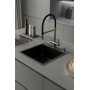 Смеситель для кухонной мойки Hoffger Liza HFG-Liza 500B Black с гибким изливом, с подключением к фильтру, черный