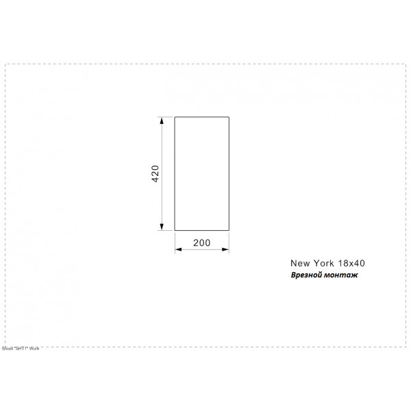 Кухонная мойка Reginox New York L 18x40 OKG matt
