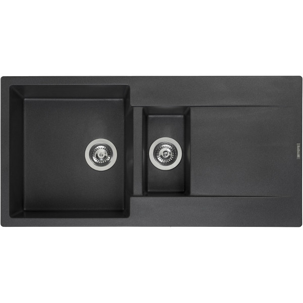 Мойка для кухни Reginox Amsterdam 15 Black Silvery 3,5" (R30967)