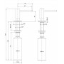 Дозатор Reginox Steel RVS 3,5 PVD