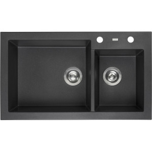 Мойка для кухни Reginox Amsterdam 25 Black Silvery 3,5" (R31087)