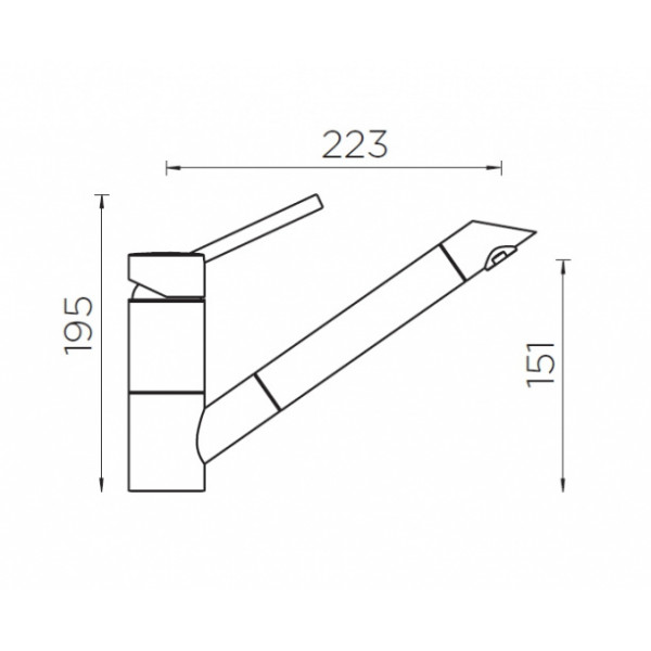Смеситель для кухни Schock SC-200-D, Cristalite/неро