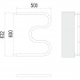 Водяной полотенцесушитель Terminus М-образный (1") БШ 60х50 см, хром