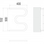 Водяной полотенцесушитель Terminus М-образный (1") БШ 50х40 см, хром