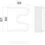 Водяной полотенцесушитель Terminus М-образный (3/4") 60х50 см, хром