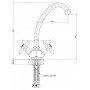 Смеситель кухонный KAISER Carlson 11022