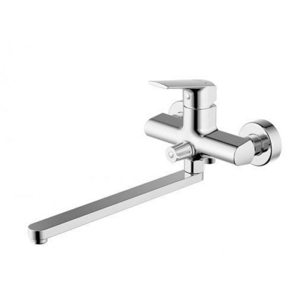 Смеситель для ванны c длинным изливом Bravat Real F6121179CP-01L